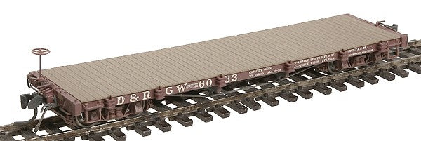 Blackstone Models 340308W HOn3 DRGW 6000 Series 30' Weathered Flat Car #6033