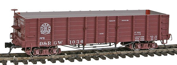 Blackstone Models 340402 HOn3 DRGW 1000 Series High Side Gondola #1036