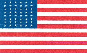 Stewart 948 HO United States 1912-1959 48 Star Flag Pole and Base