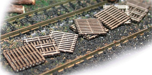 The N Scale Architect 716-20038 N Scale Wooden Pallets Laser Cut Kit