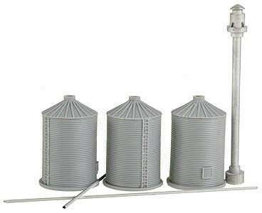 The N Scale Architect 30002 Grain silo & pipe system