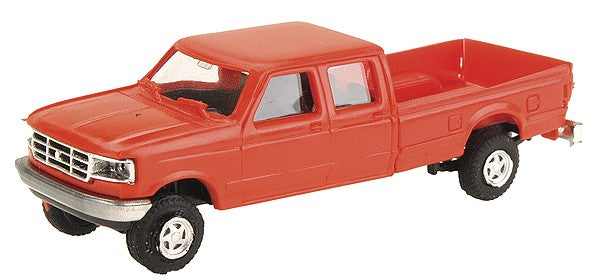 Trident Miniatures 900782 HO Ford F-350 Crew Cab Pickup Red