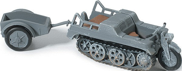 Trident Miniatures 90124 HO NSU HK-101 Half-Track Motorcycle 