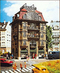 Vollmer 3770 HO Apartment Building with Coffee House Building Kit