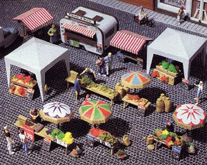 Vollmer 5141 HO Outdoor Farmers Market Building Kit
