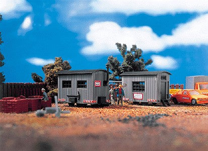 Vollmer 5722 HO Construction Car Building Kit (Set of 2)