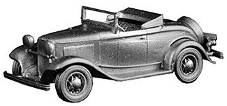 Wheel Works 96-105 HO Scale 1932 Top-Down Ford Roadster Unpainted Metal Kit