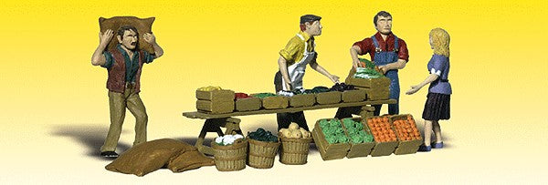 Woodland Scenics A2170 N Scenic Accents Farmers Market & Figures (Set of 14)