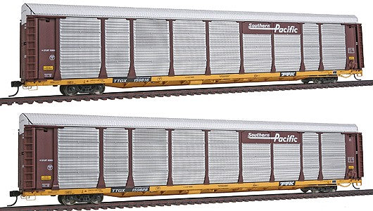 Walthers 932-240102 HO SP Gold Line Bi-Level Auto Carrier (Set of 2)