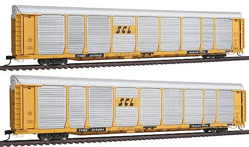 Walthers 932-240108 HO SCL Bi-Level Auto Carrier Limited-Run (Set of 2)