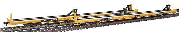 Walthers 932-240310 HO TTX Gold Bethlehem 89' Flush Deck Flat Car (Set of 2)