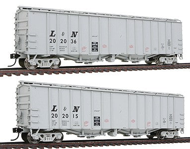 Walthers 932-240556 HO L&N Gold Line 50' Airslide Covered Hopper (Set of 2)