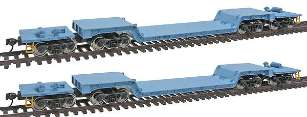 Walthers 932-240905 HO PTOX Gold 81' 4-Truck Depressed Center Flatcar (Set of 2)