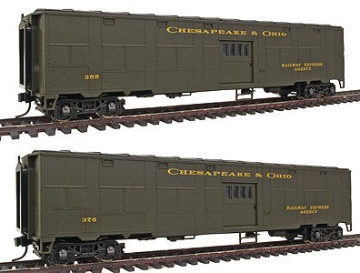 Walthers 932-24166 HO Chesapeake & Ohio C&O-Style Express Boxcar (Set of 2)