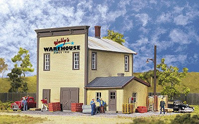 Walthers 933-3605 HO Gold Ribbon Series Wally's Warehouse Building Kit