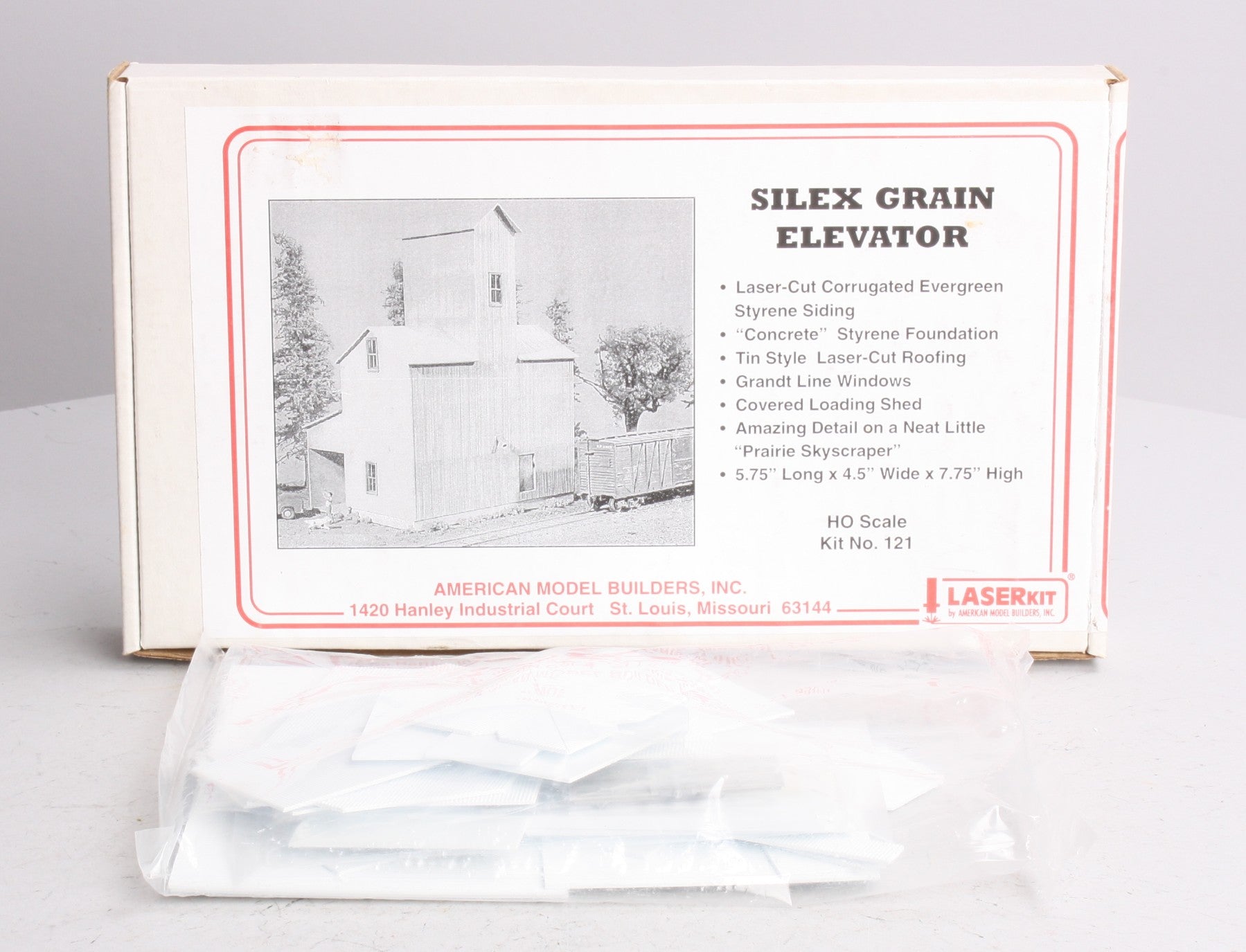American Model Builders 121 HO Silex Elevator Laser Art Building Kit