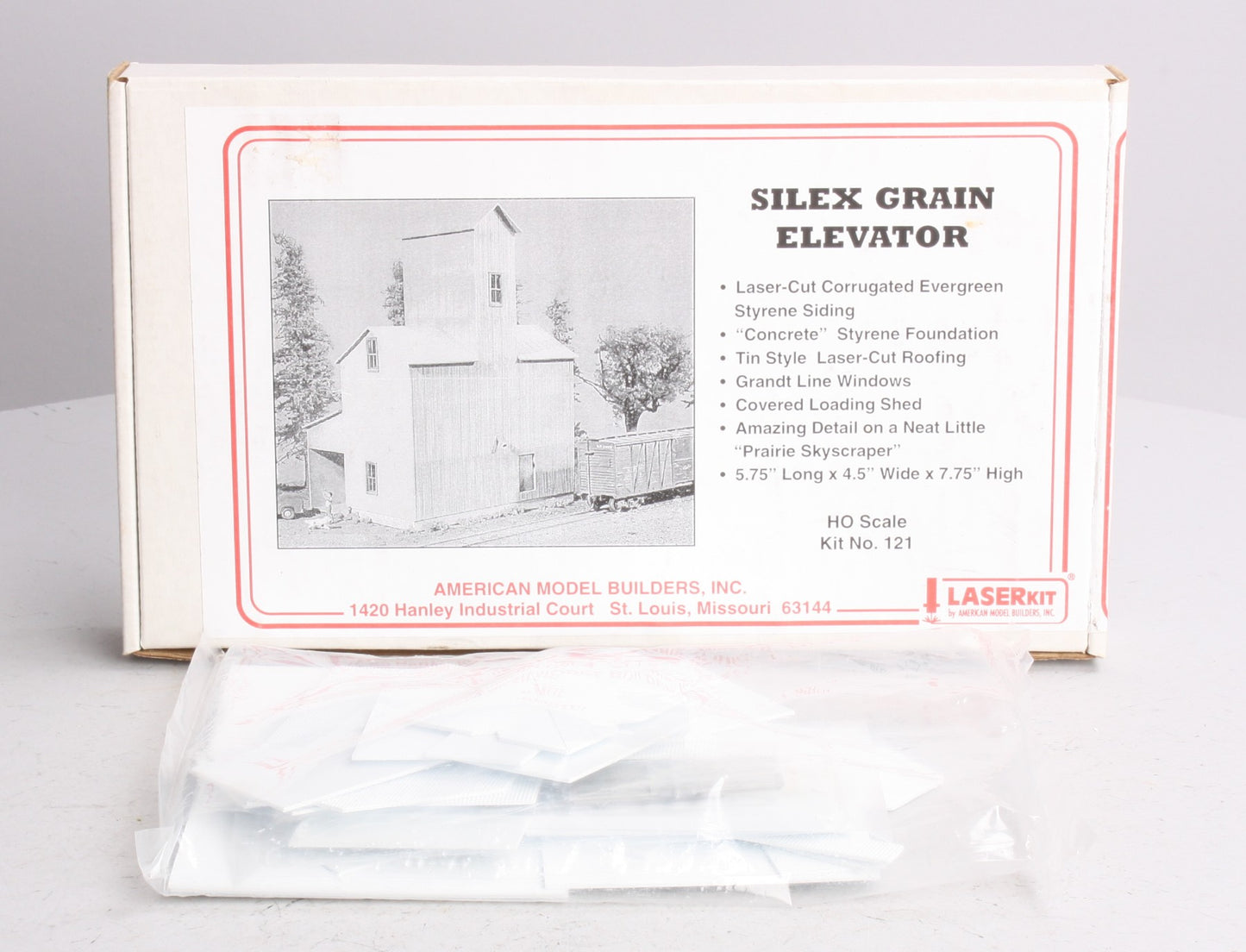American Model Builders 121 HO Silex Elevator Laser Art Building Kit