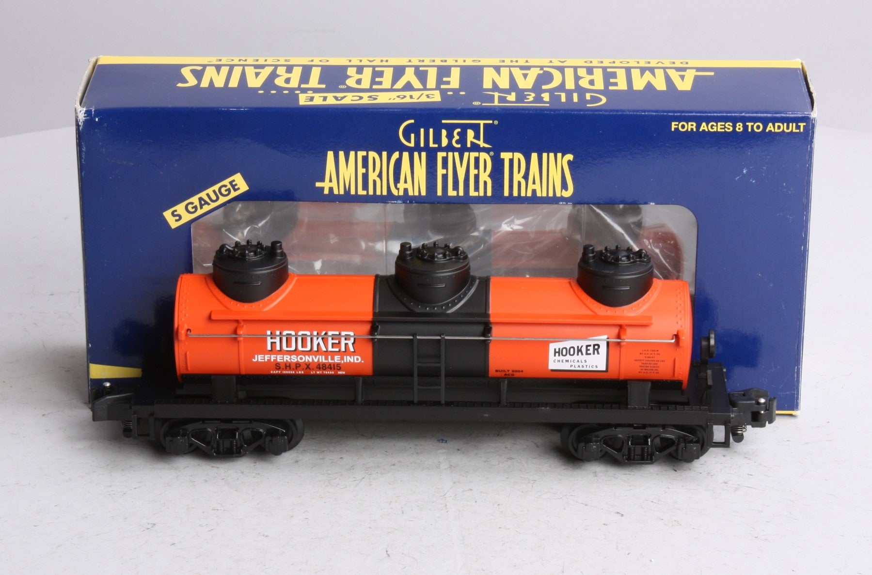 American Flyer 6-48415 S Gauge Hooker Three Dome Tank Car