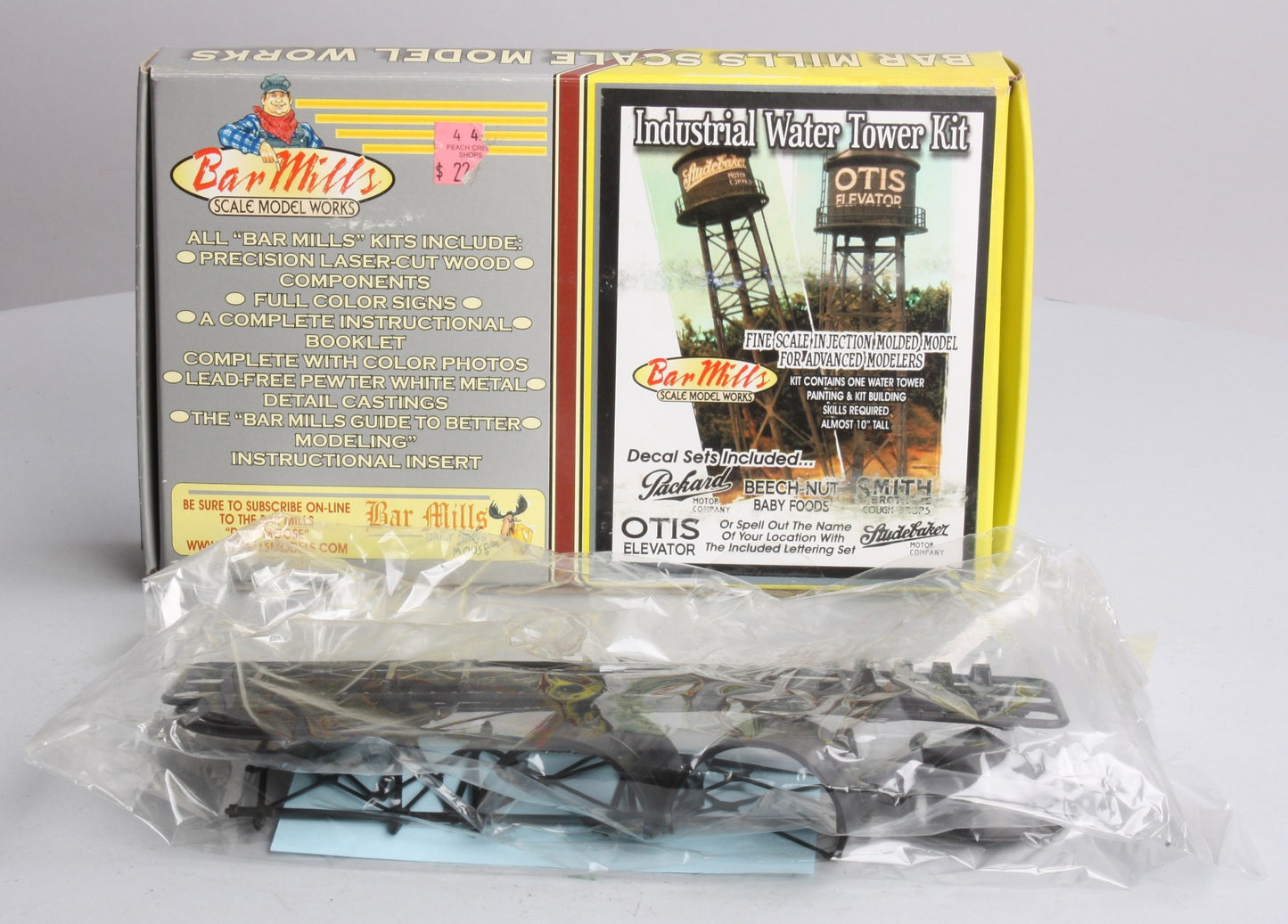 Bar Mills 0132 HO 10" Tall Industrial Water Tower Laser Cut Wood Kit