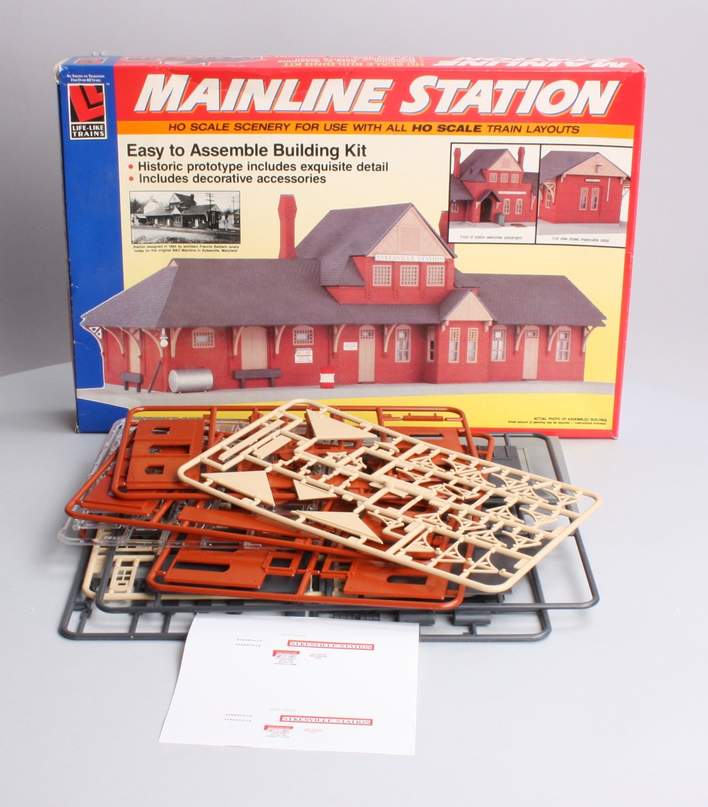 Life Like 1342 HO Mainline Station Building Kit
