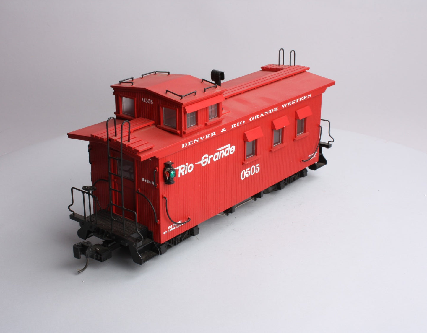 USA Trains R12001 G Scale Denver & Rio Grande Western Woodsided Caboose #0505