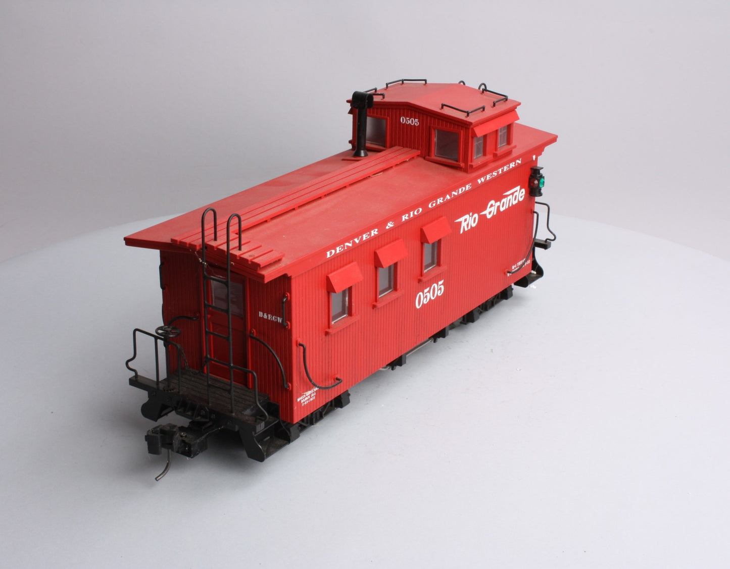 USA Trains R12001 G Scale Denver & Rio Grande Western Woodsided Caboose #0505