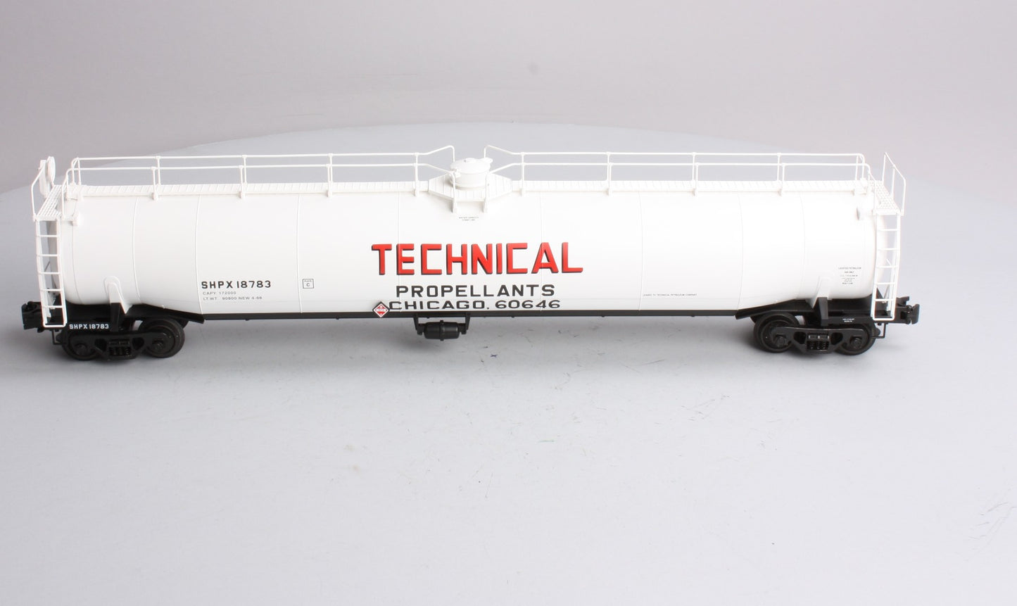 Atlas 6405-1 O Technical Propellants SHPX ACF 33K Gallon Tank Car #18783 -3 Rail