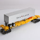 Lionel 6-16322 O TTUX Sealand Flatcar w/ Sealand Trailer