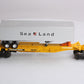 Lionel 6-16322 O TTUX Sealand Flatcar w/ Sealand Trailer