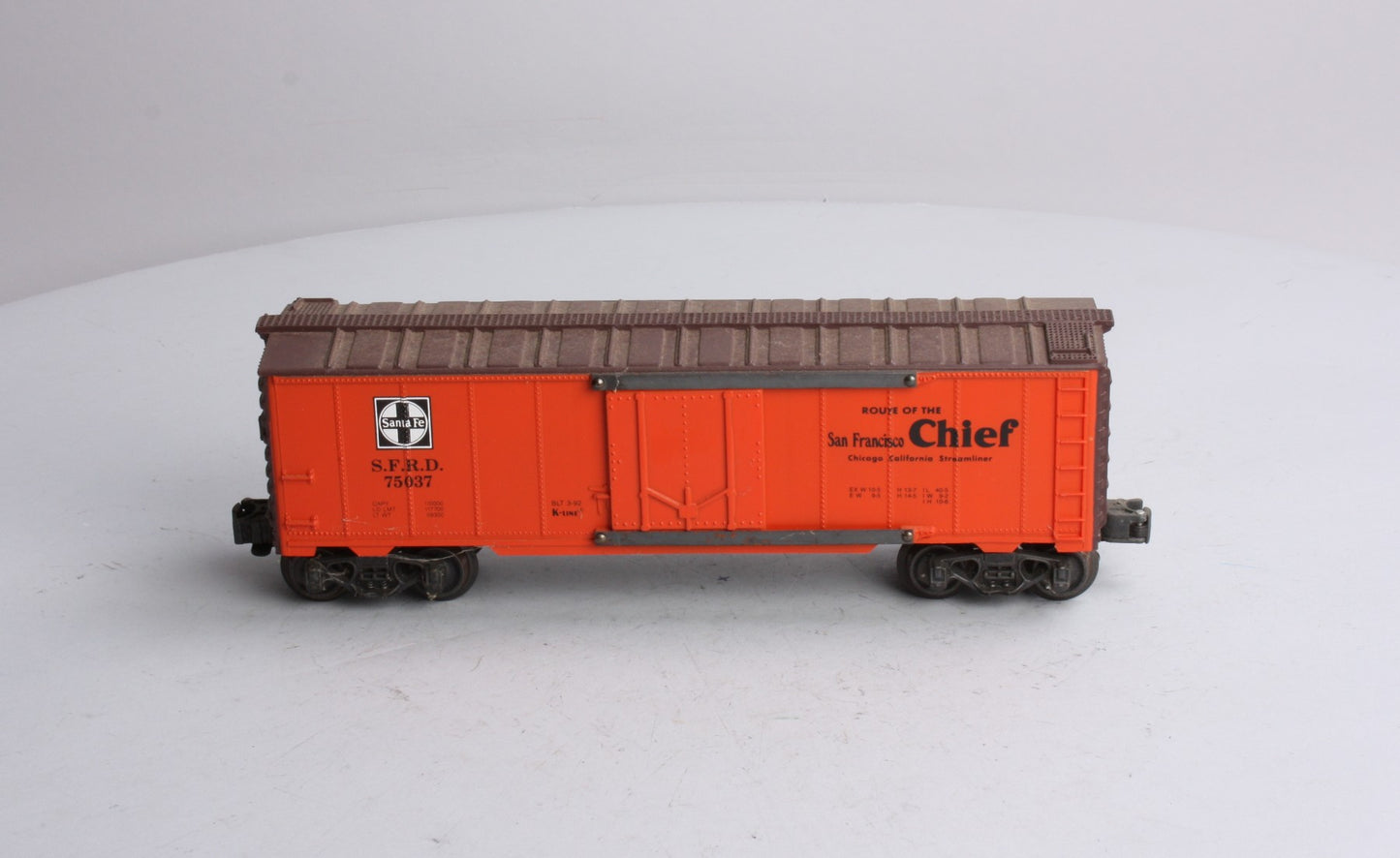 K-Line K75037 O Gauge Santa Fe Classic Reefer #7 Grand Canyon