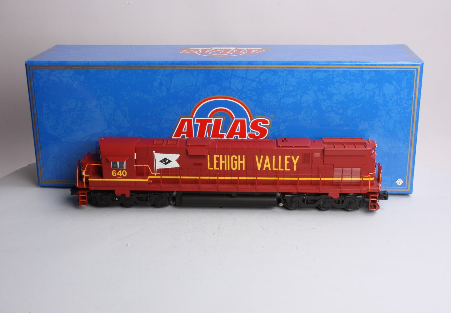 Atlas 13372 O Lehigh Valley C628 Diesel Locomotive w/ TMCC #640 - 3 Rail