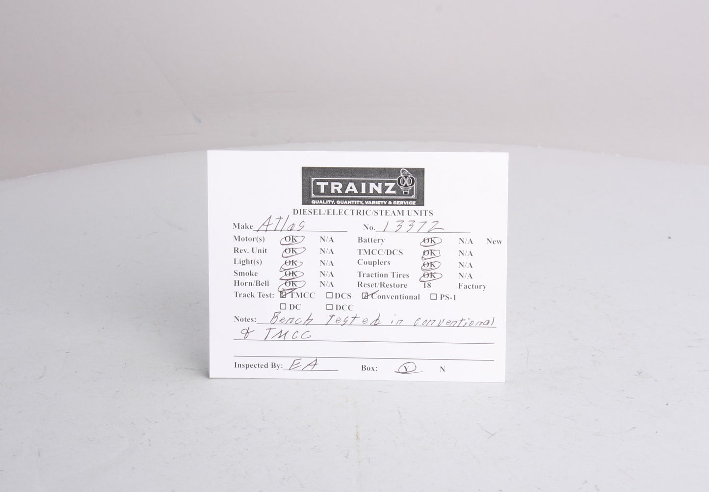 Atlas 13372 O Lehigh Valley C628 Diesel Locomotive w/ TMCC #640 - 3 Rail