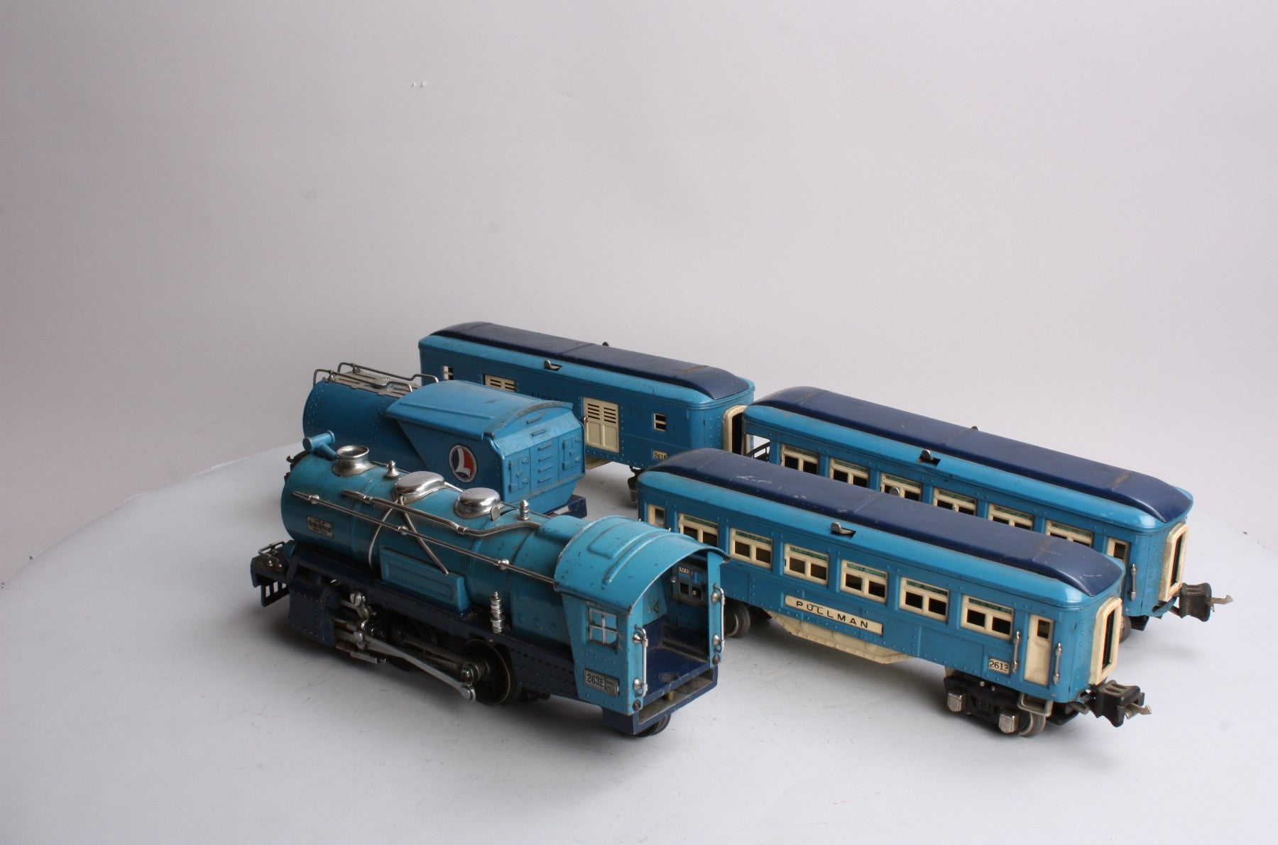 Lionel 194W Vintage O Prewar Blue Comet Set (263E, 2613, 2614, 2615)