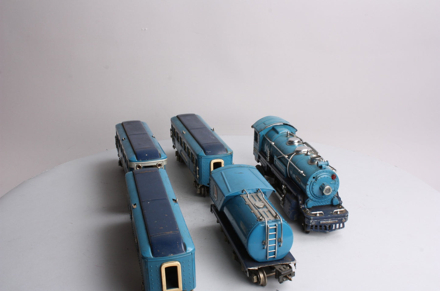 Lionel 194W Vintage O Prewar Blue Comet Set (263E, 2613, 2614, 2615)