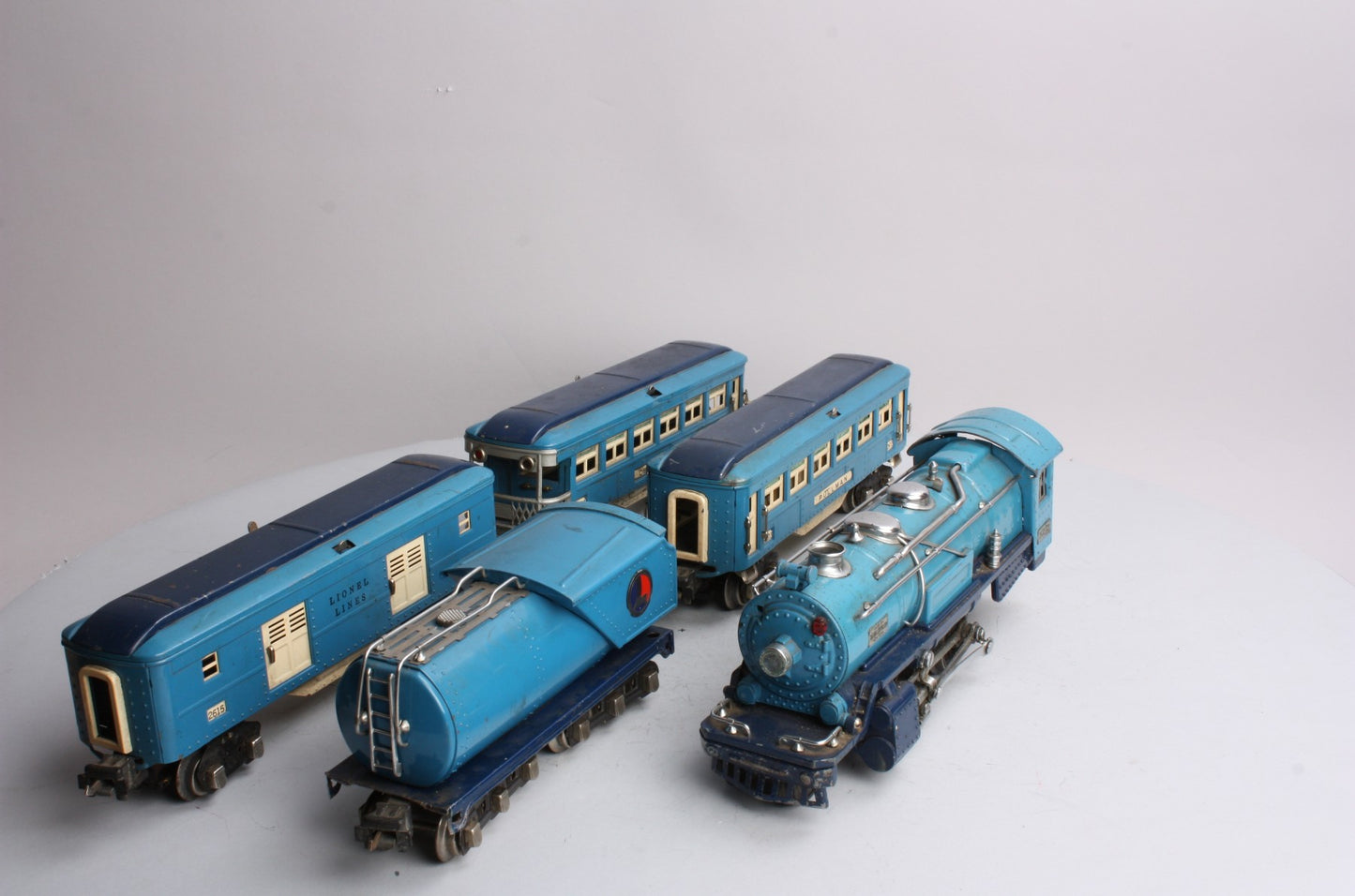 Lionel 194W Vintage O Prewar Blue Comet Set (263E, 2613, 2614, 2615)