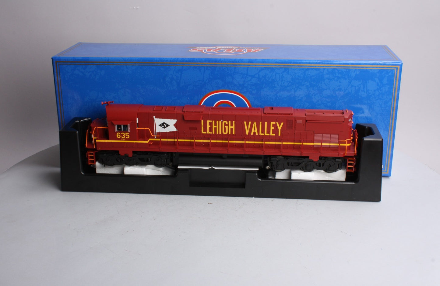 Atlas 1337-1 O Lehigh Valley C628 Powered Diesel Locomotive w/TMCC #635