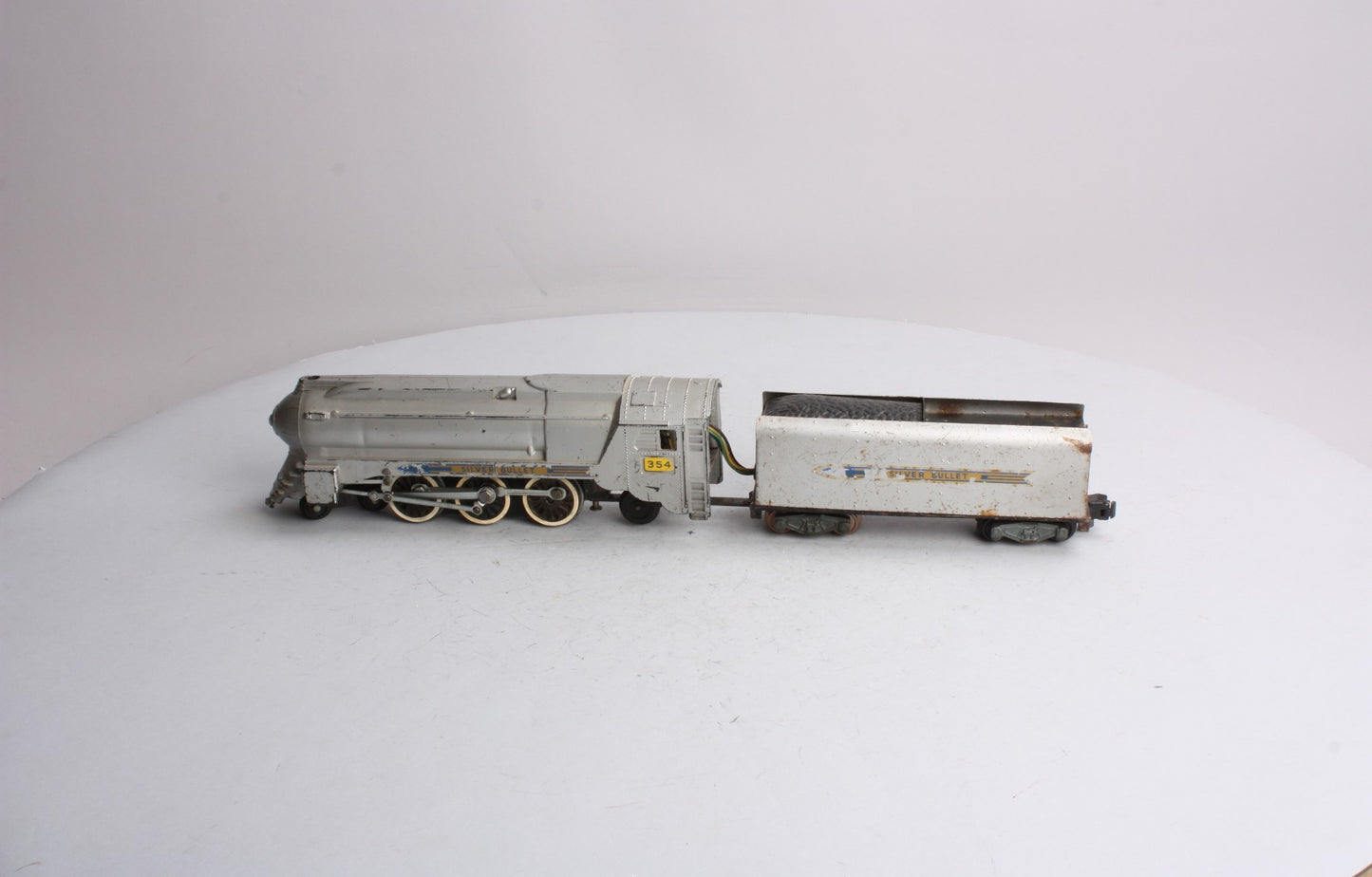 American Flyer 354 4-6-2 S Chrome Torpedo Silver Bullet Locomotive & Tender