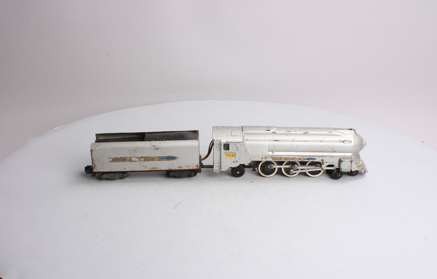 American Flyer 354 4-6-2 S Chrome Torpedo Silver Bullet Locomotive & Tender