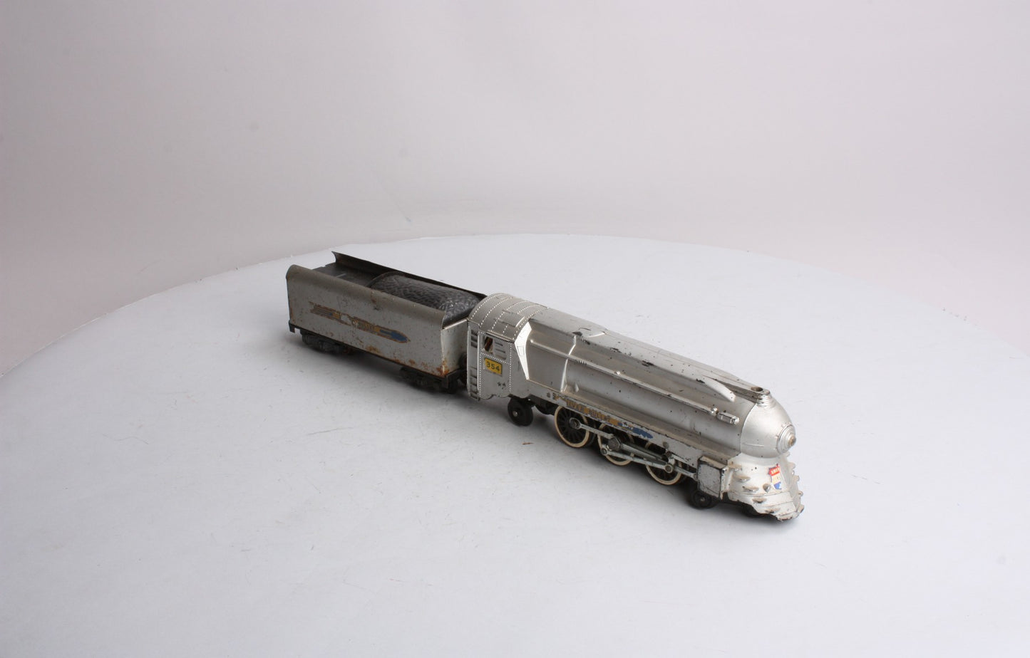 American Flyer 354 4-6-2 S Chrome Torpedo Silver Bullet Locomotive & Tender
