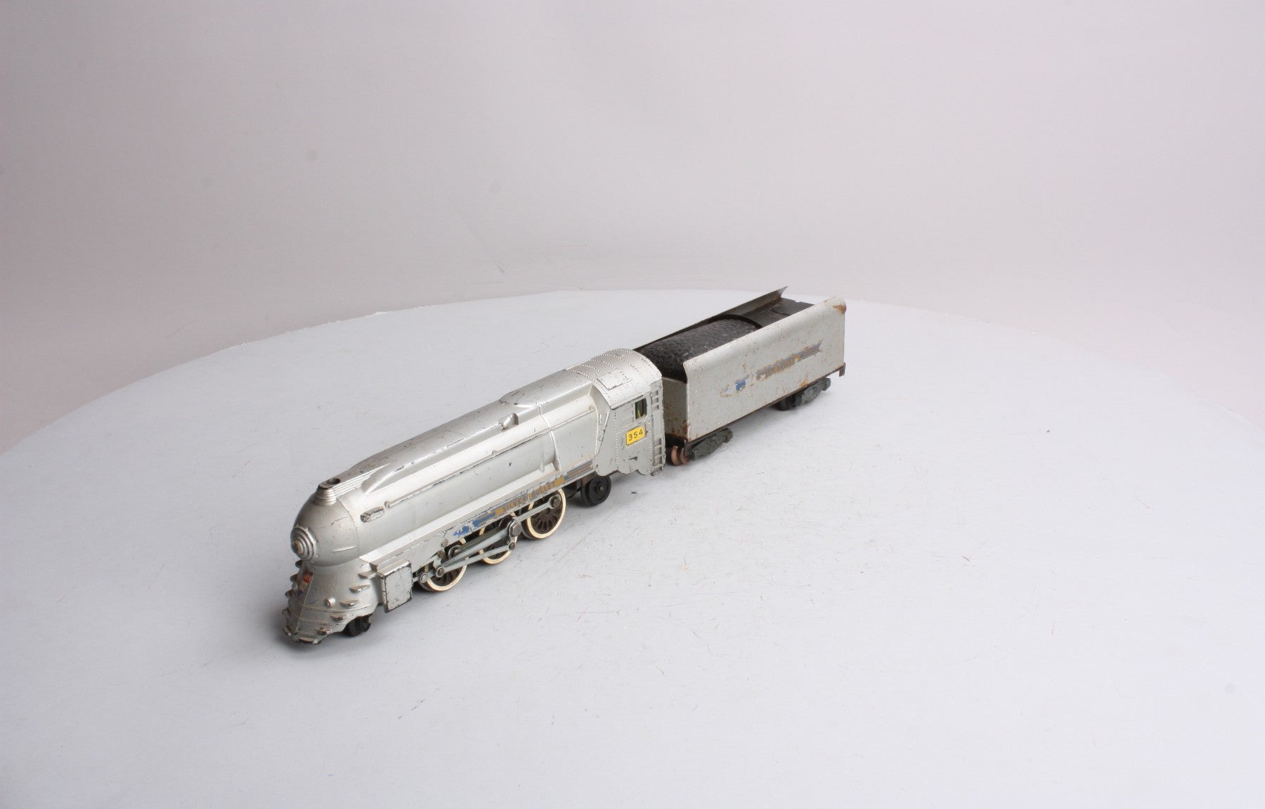 American Flyer 354 4-6-2 S Chrome Torpedo Silver Bullet Locomotive & Tender