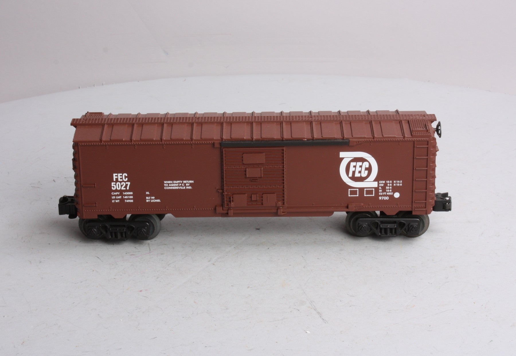 Lionel 6-26223 O Gauge Florida East Coast Boxcar #5027