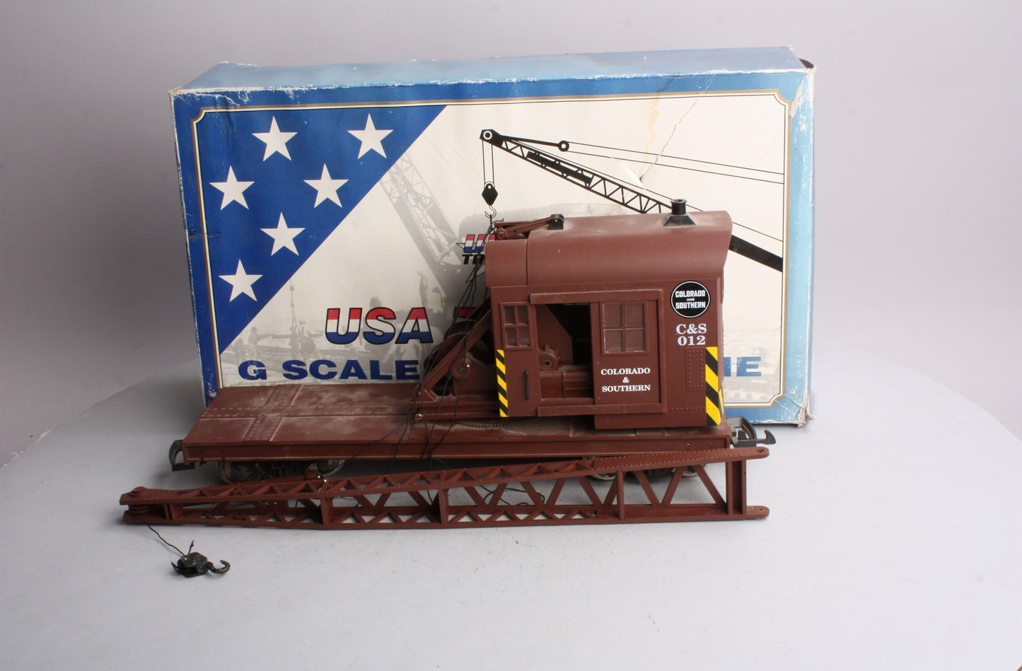 USA Trains 1867 G Gauge Colorado & Southern 25-Ton Crane with Metal Wheels