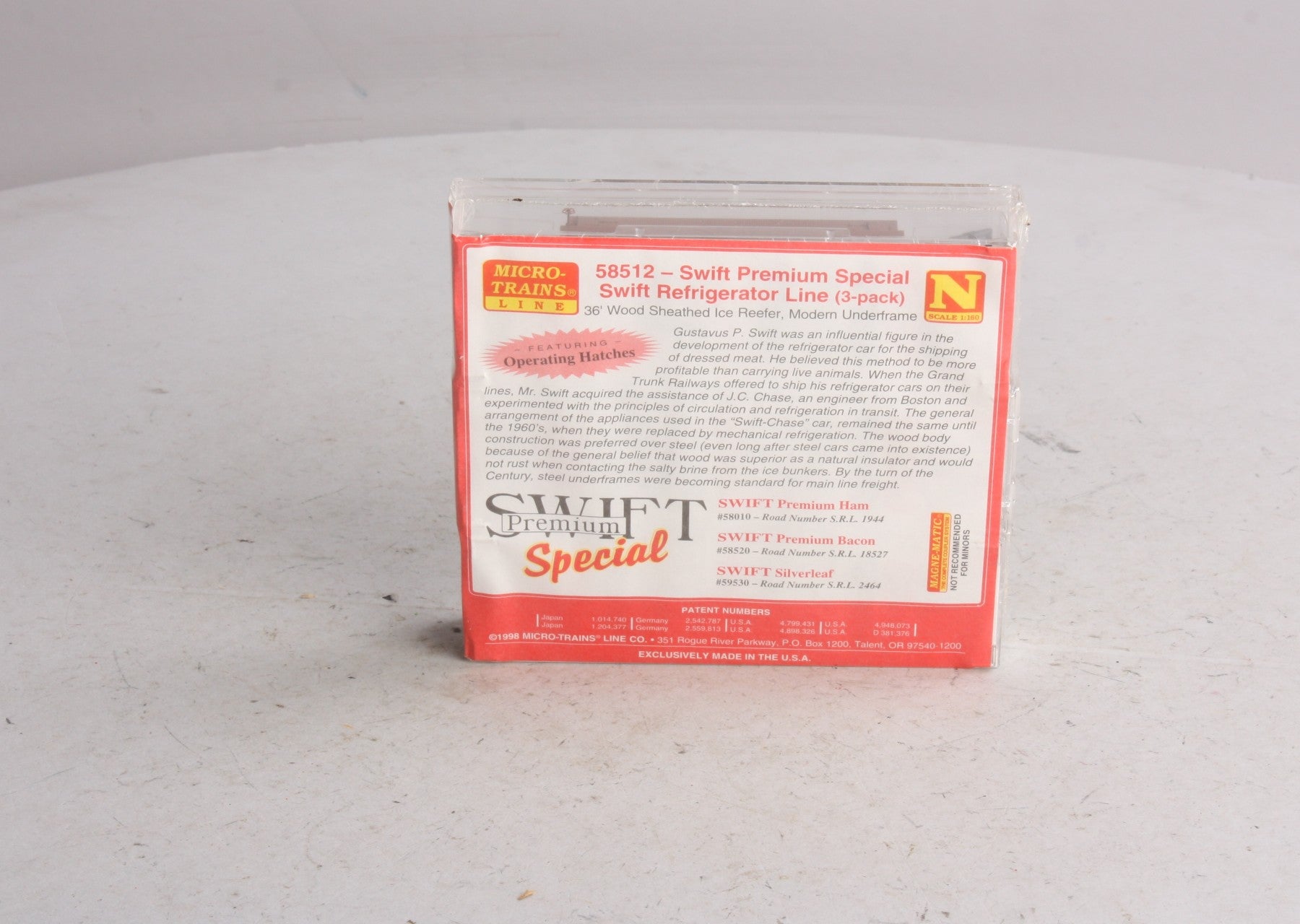 Micro-Trains 05800512 N Scale Swift Premium 36' Wood Sheathed Reefer (Set of 3)