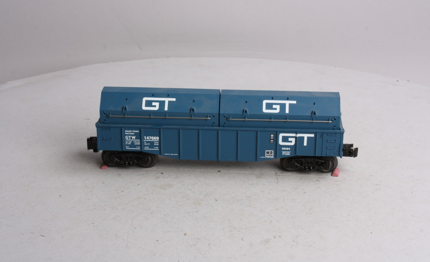 Lionel 6-36084 O Gauge Grand Trunk Western Gondola w/Coil Covers #147669