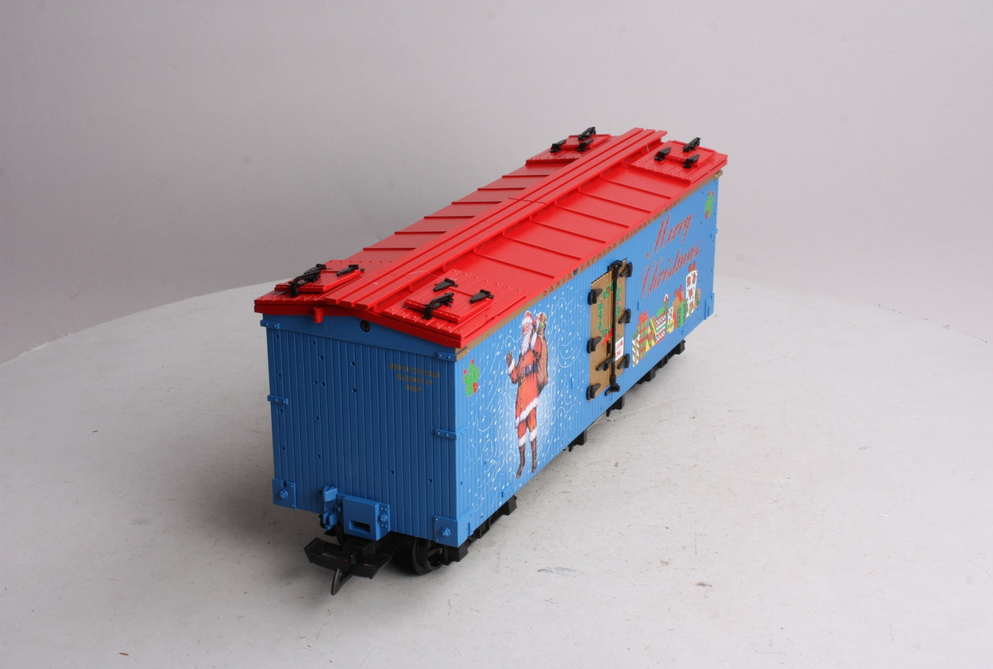 USA Trains R13025 G 2007 Christmas Reefer Car- Plastic Wheels