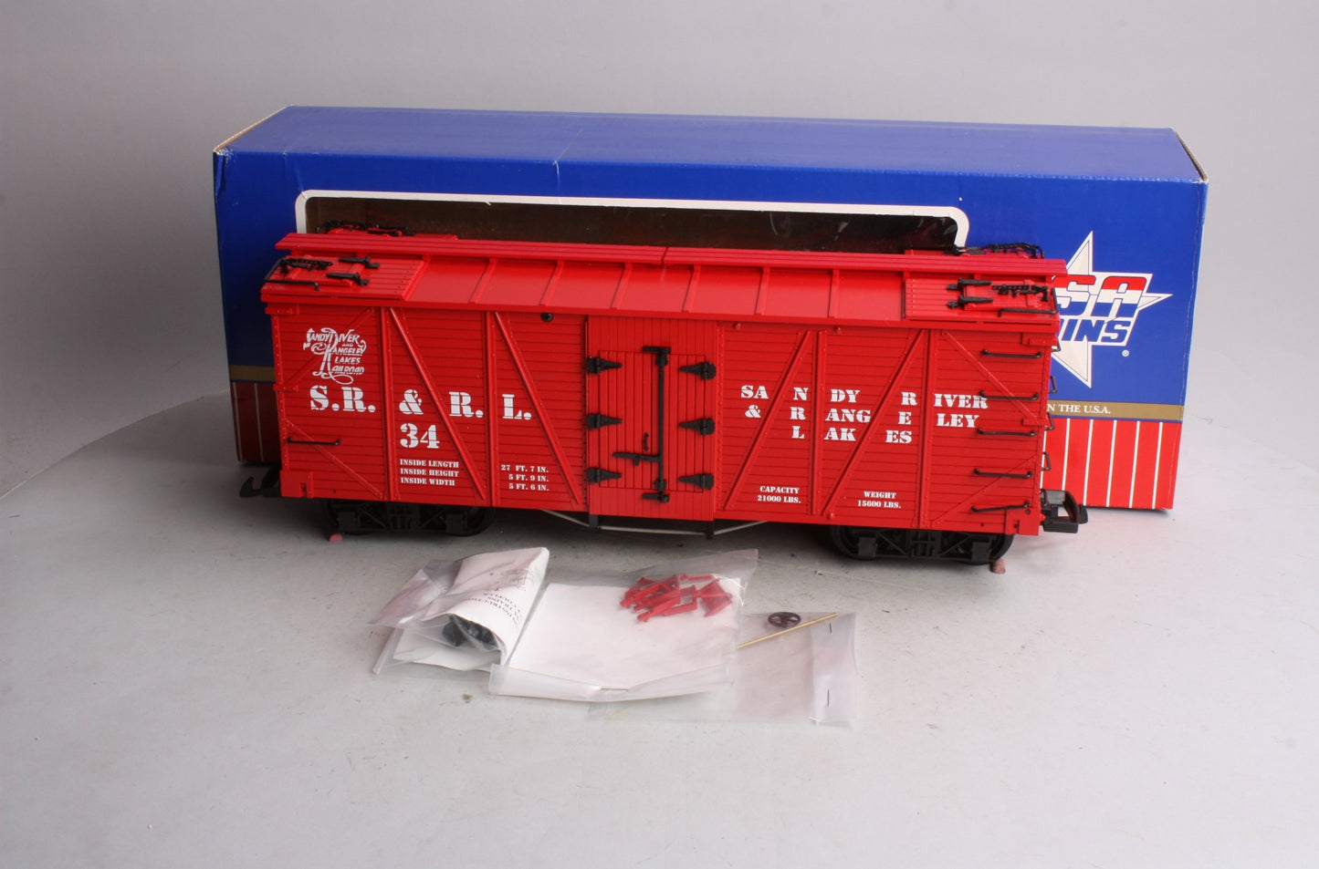 USA Trains R15014 G SR&RL Outside Braced Refrigerator Car #34