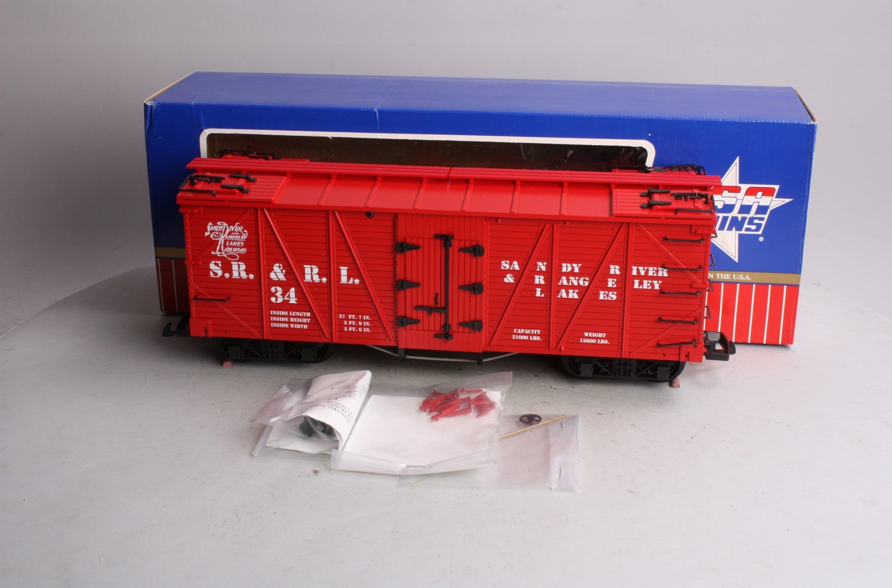 USA Trains R15014 G SR&RL Outside Braced Refrigerator Car #34