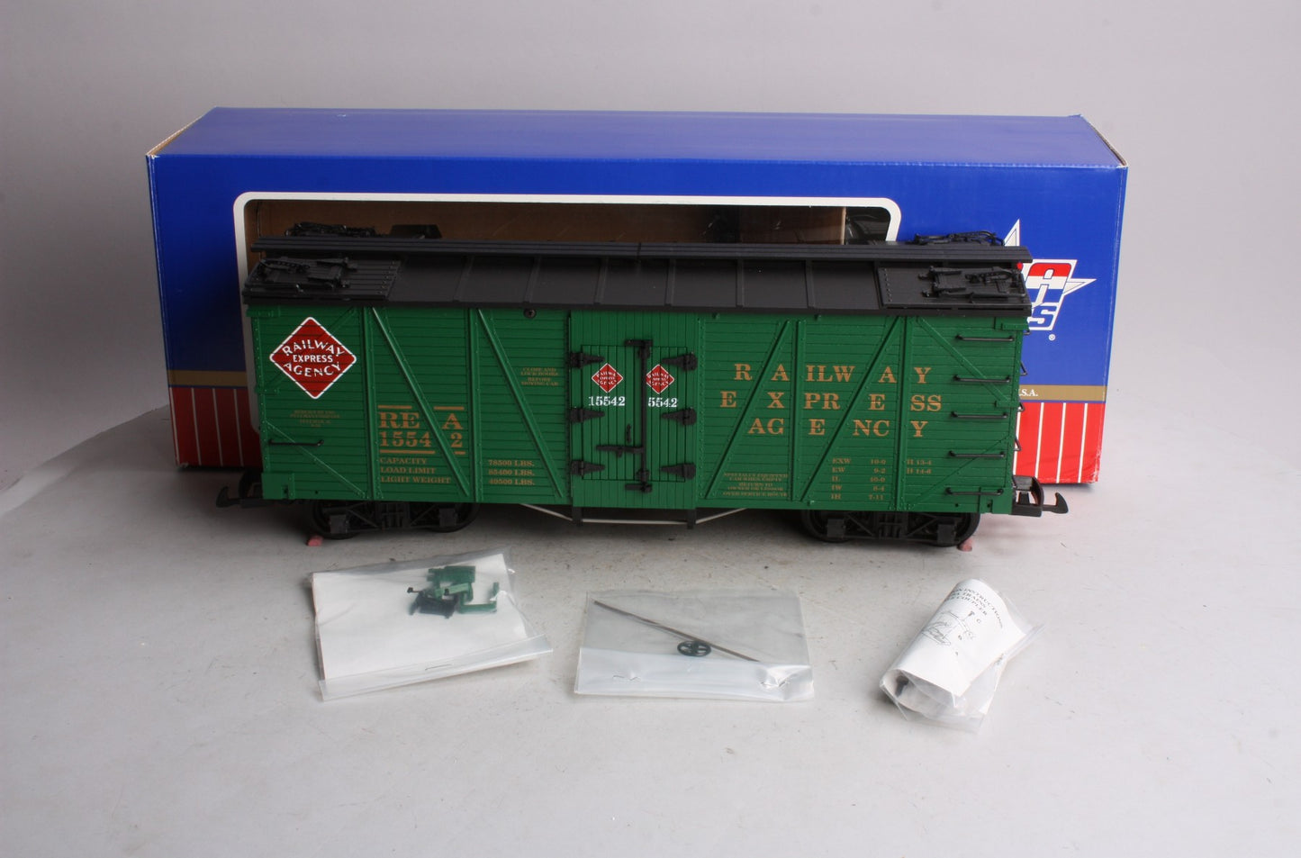 USA Trains 15015 G Railway Express Agency Outside Braced Refrigerator Car #15542