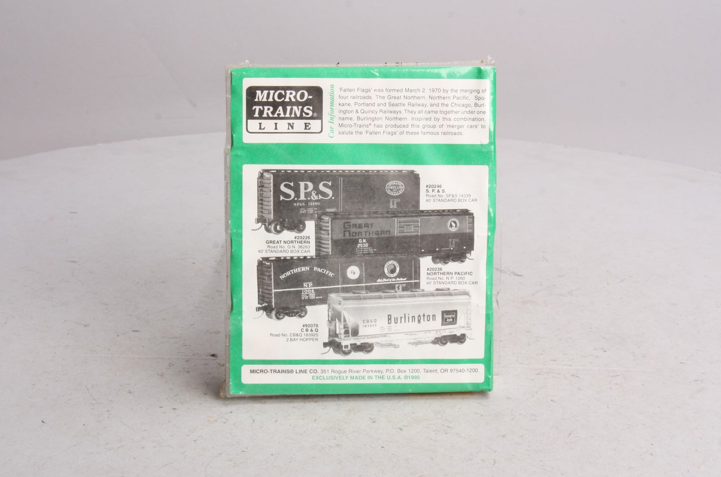 Micro-Trains 20226-2 N Scale Fallen Flags Boxcar Set (Set of 4)