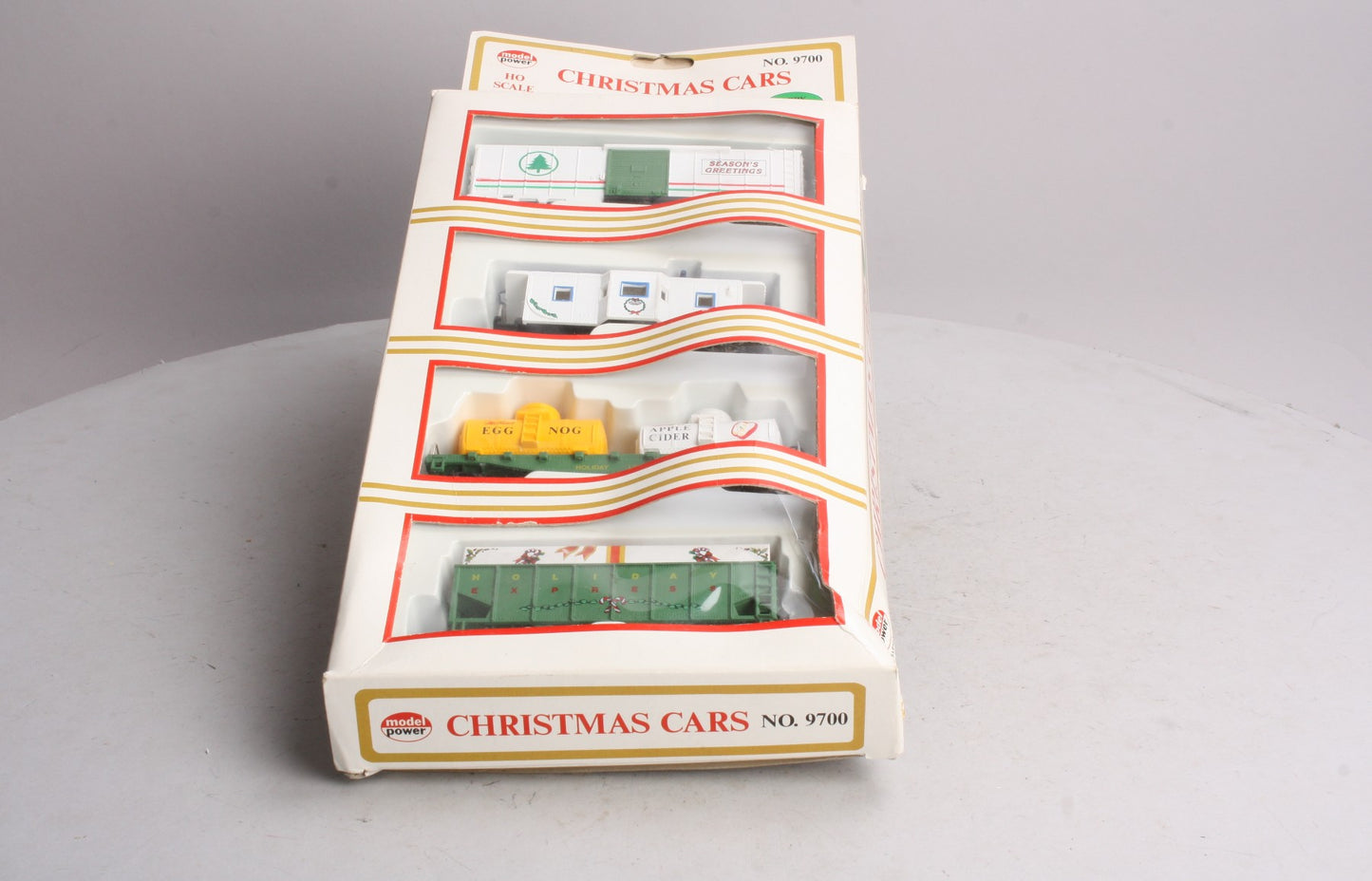 Model Power 9700 Limited Edition HO Christmas Freight Car Set in 4-Car Gift Box